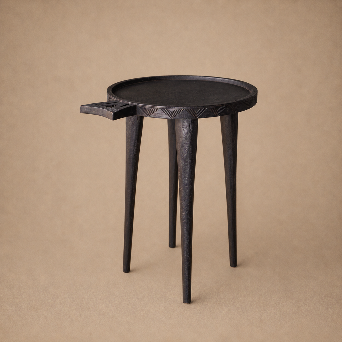 COFFEE SIDE-TABLE (SOUTH AFRICA) SML 35D 60H DARK
