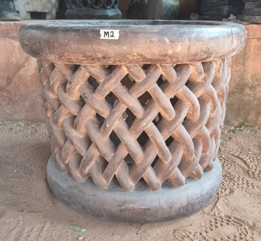 STOOL/SIDE-TABLE (CAMEROON) 60D 43H