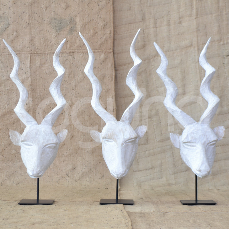 KUDU HEAD (SWAZILAND) 55H W/WASHED