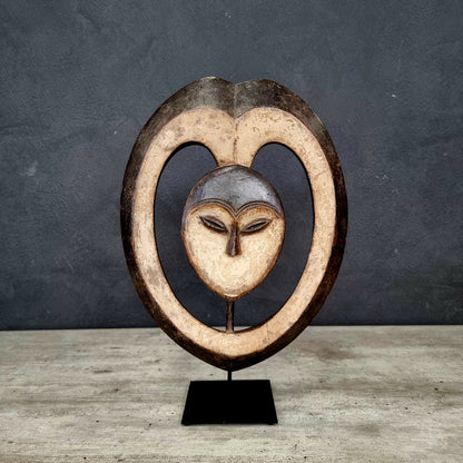 KWELE MASK (REPUBLIC OF CONGO) HEART 40H
