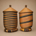 TUTSI CONTAINER BASKET & LID (RWANDA) 40H