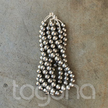 TUAREG SILVER BEAD ROUND/STR