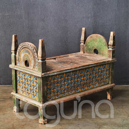 ANTIQUE DOWRY CHEST (INDONESIA) 63L 33W 29H