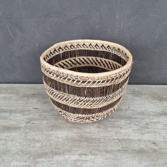 TONGA BASKET DBL WEAVE (ZAMBIA) CONTAINER 40/50D 35H