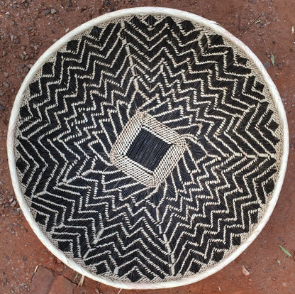 TONGA BASKET DBL WEAVE (ZAMBIA) PLATTER 70D