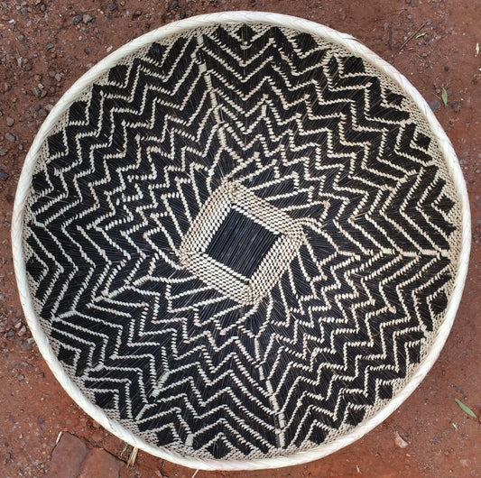 TONGA BASKET DBL WEAVE (ZAMBIA) PLATTER 70D