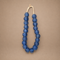 RECYCLED GLASS BEAD (GHANA) EXTRA LRG SKY