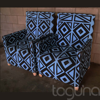 YORUBA ARMCHAIR (NIGERIA) 63L 63W 94H BEADED 1/2