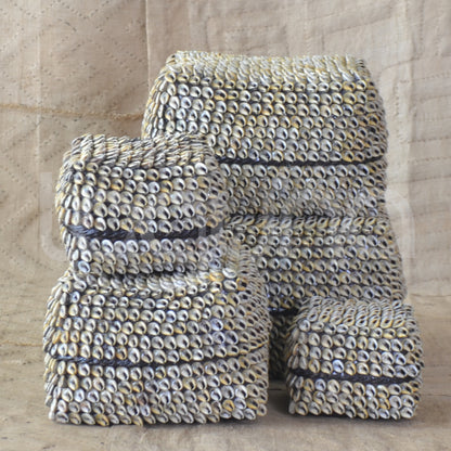 BEADED BOX (INDONESIA) SET 3 20L 20W 17H ASST