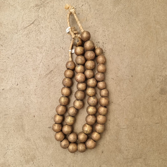 HAUSA BRASS BEAD (IVORY COAST) LRG SLD