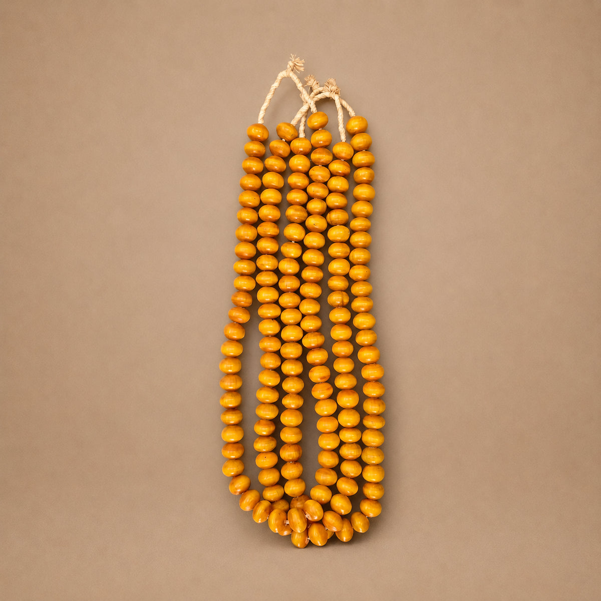 AFRICAN AMBER BEAD (KENYA) MED OVL