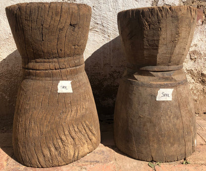 MAKONDE GRAIN MORTAR/SIDE-TABLE (TANZANIA) 44H NAT