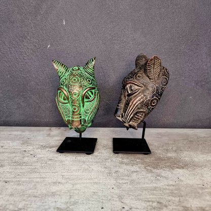 BENIN LEOPARD HEAD (BENIN/NIGERIA) 15H
