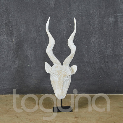KUDU HEAD (SWAZILAND) 55H W/WASHED