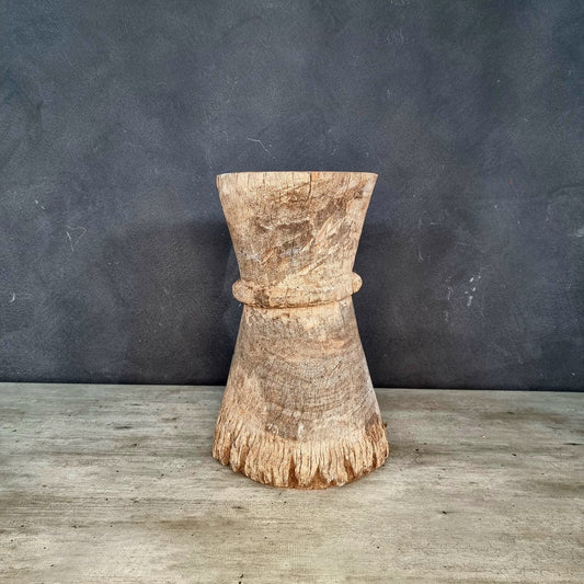 TONGA GRAIN MORTAR/SIDE-TABLE (ZIMBABWE) SML NAT
