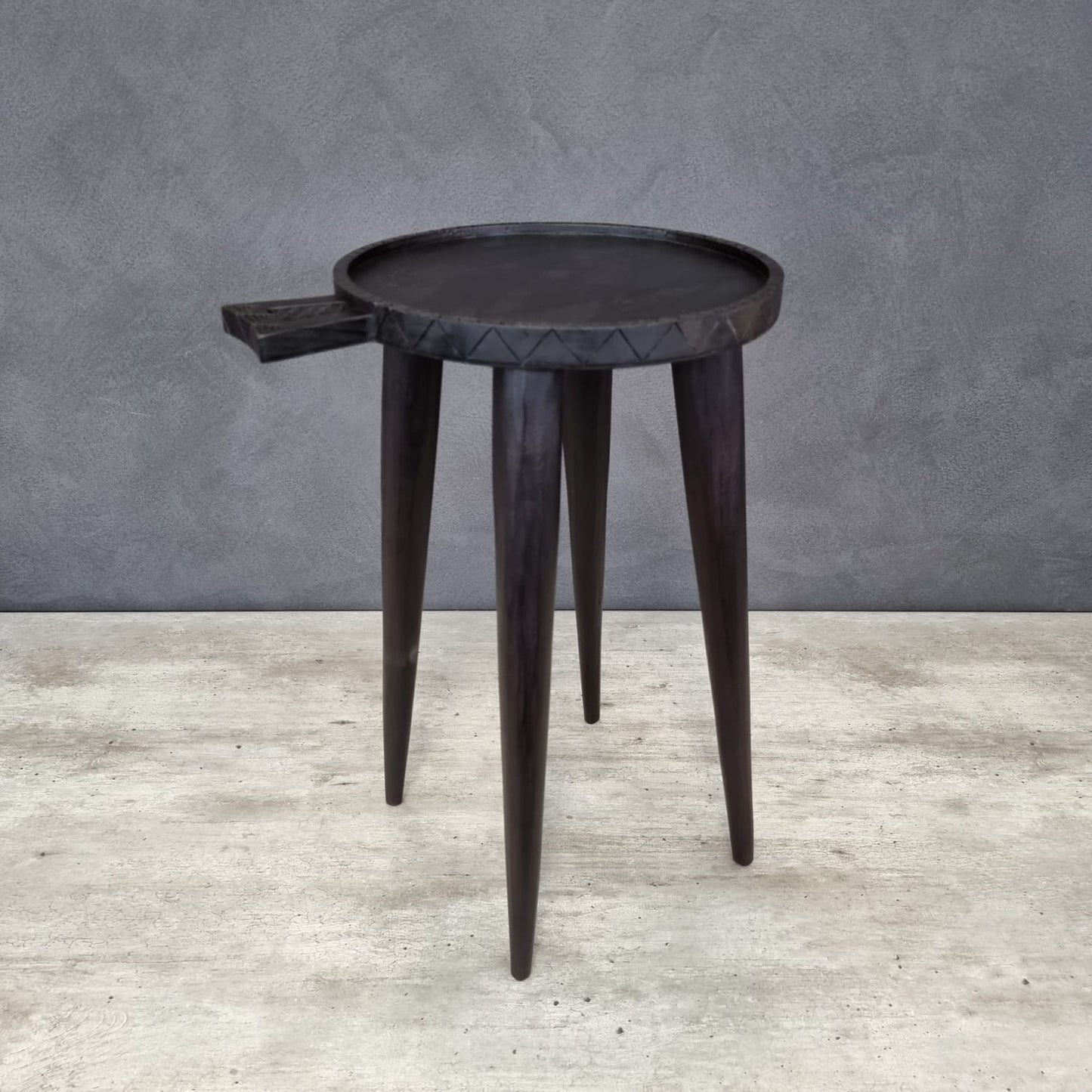 COFFEE SIDE-TABLE (SOUTH AFRICA) SML 35D 60H DARK