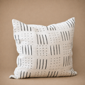 MUD CLOTH CUSHION (MALI) 50L 50W WHT