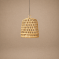 BAMBOO LAMPSHADE (INDONESIA) THIMBLE 16L 16W 20H NAT