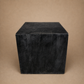 BALINESE SIDE-TABLE (INDONESIA) CUBE 40L 40W 40H BLK