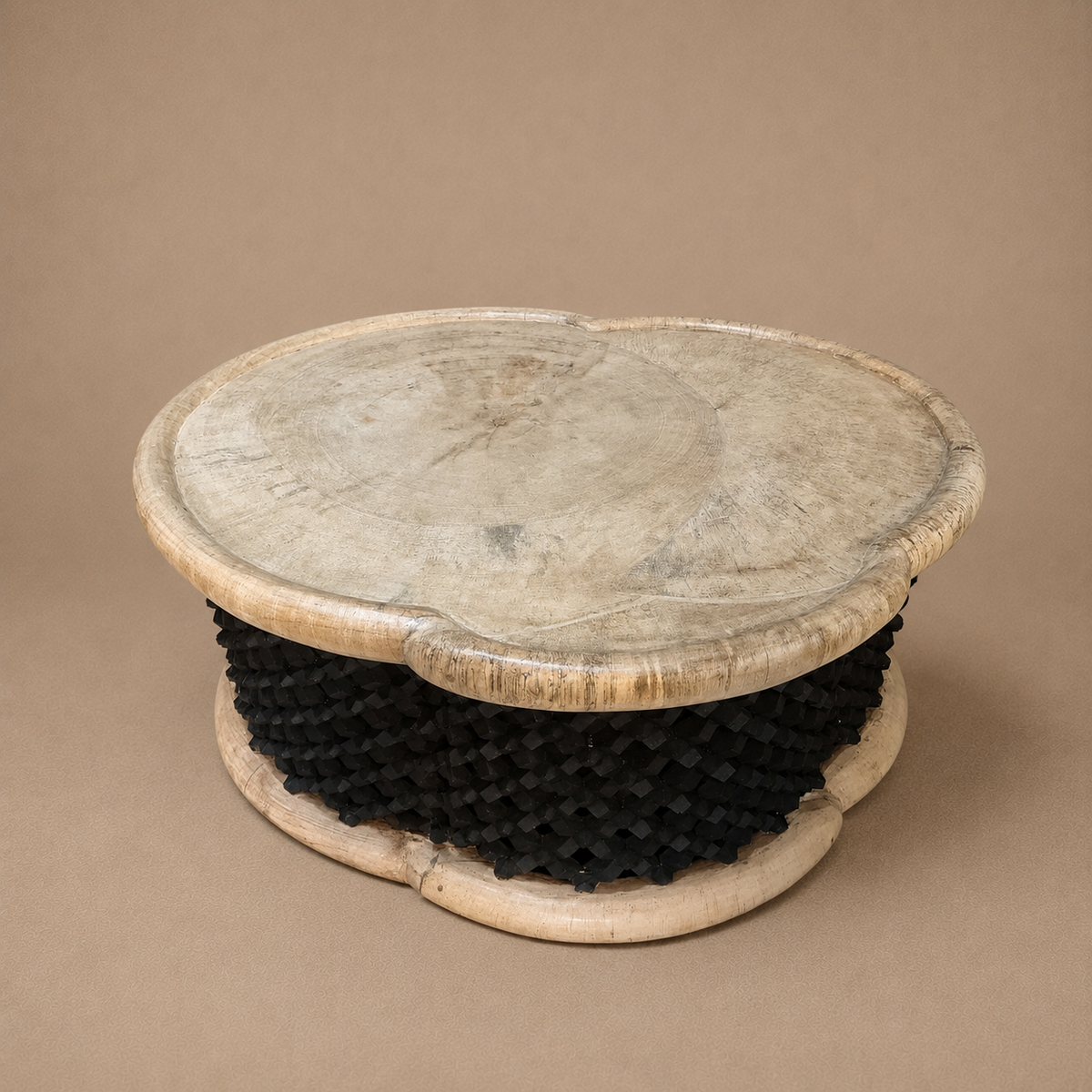 BAMILEKE SIDE-TABLE (CAMEROON) CUSTOM 98L 78W 43H COL