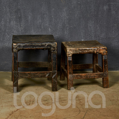 LOZI STOOL (ZAMBIA) SQUARE LRG