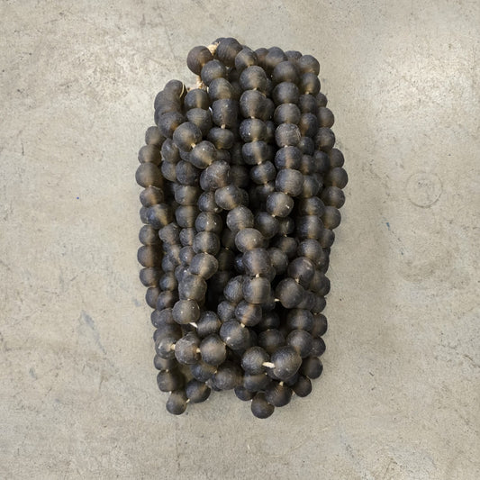 RECYCLED GLASS BEAD (GHANA) LRG COLA