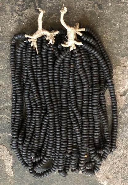 WOOD BEAD (KENYA) SML DSK DRK