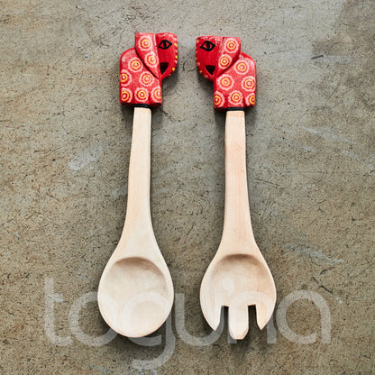 SALAD SERVER (ZIMBABWE) SET