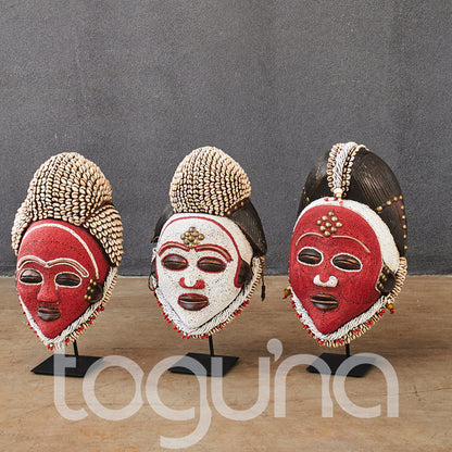 DECORATIVE BEADED M MASK