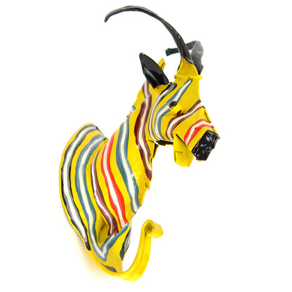PAINTED TIN HOOK ELEPHANT
