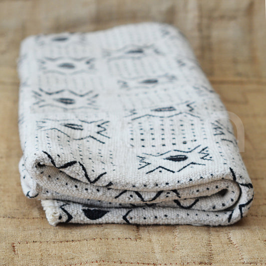 BOGOLON MUD CLOTH (MALI) 224L 165W WHITE