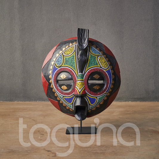 BEADED CEREMONIAL MASK 60 H