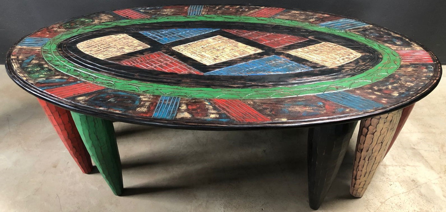 NUPE COFFEE TABLE (SOUTH AFRICA) OVAL 140L 70W 45H CUSTOM