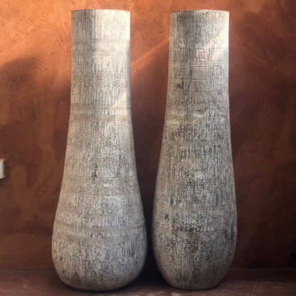 ENGRAVED VESSEL (INDONESIA) COCONUT 50L 50W 60H WHTW