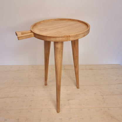 COFFEE SIDE-TABLE (SOUTH AFRICA) SML 35D 60H DARK