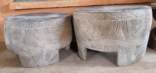 STOOL/SIDE-TABLE (CAMEROON) 70D 45-50H