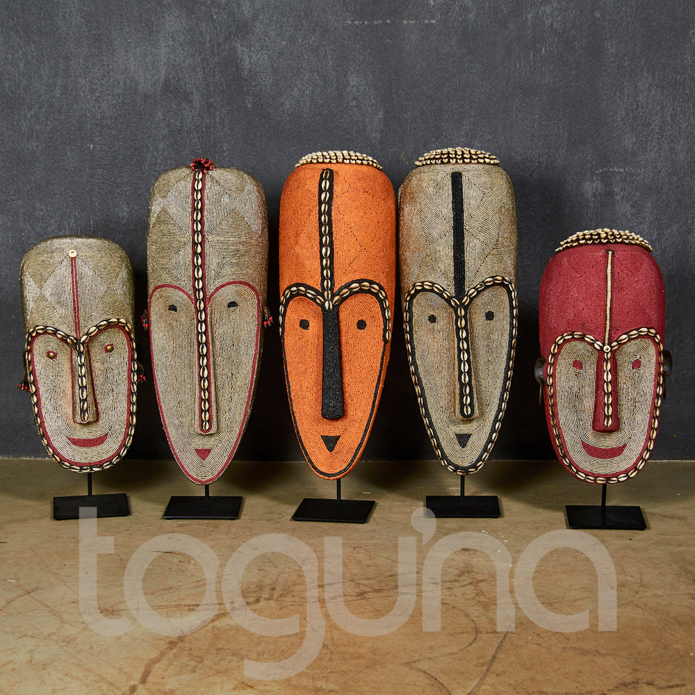 DECORATIVE BEADED M MASK