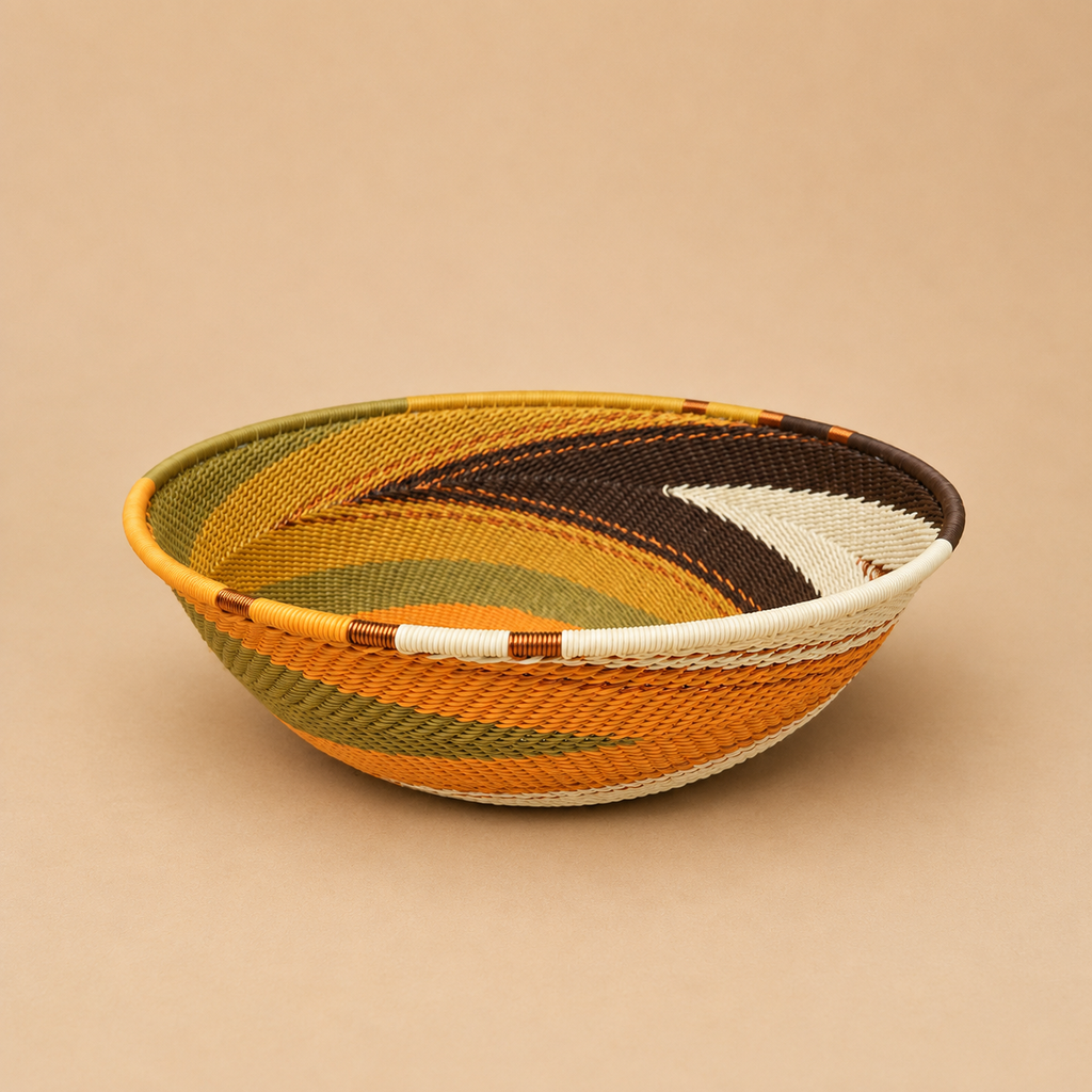 TELEPHONE WIRE BASKET (SOUTH AFRICA) BOWL 20D