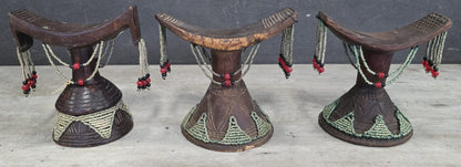 GURAGE HEADREST (ETHIOPIA) BEADED
