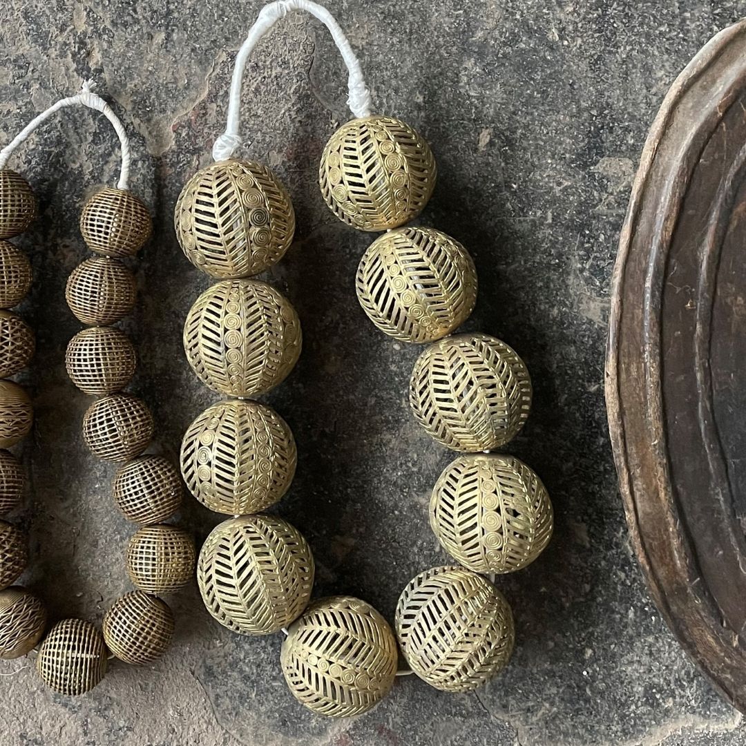 BAULE BRASS BEAD (IVORY COAST) XL +STAND