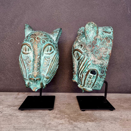 BENIN LEOPARD HEAD (BENIN/NIGERIA) 20H