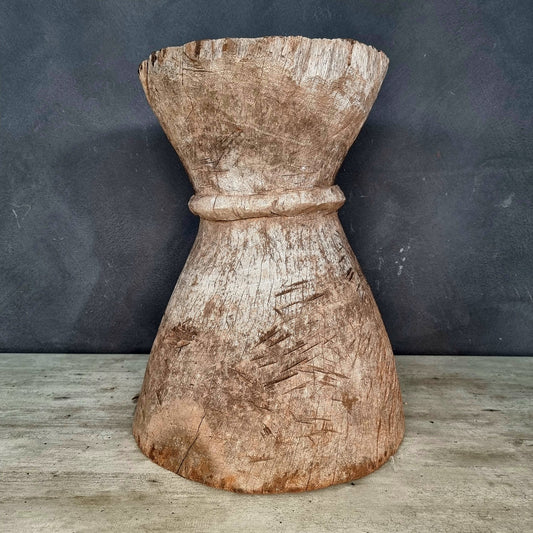 TONGA GRAIN MORTAR/SIDE-TABLE (ZIMBABWE) XL NAT