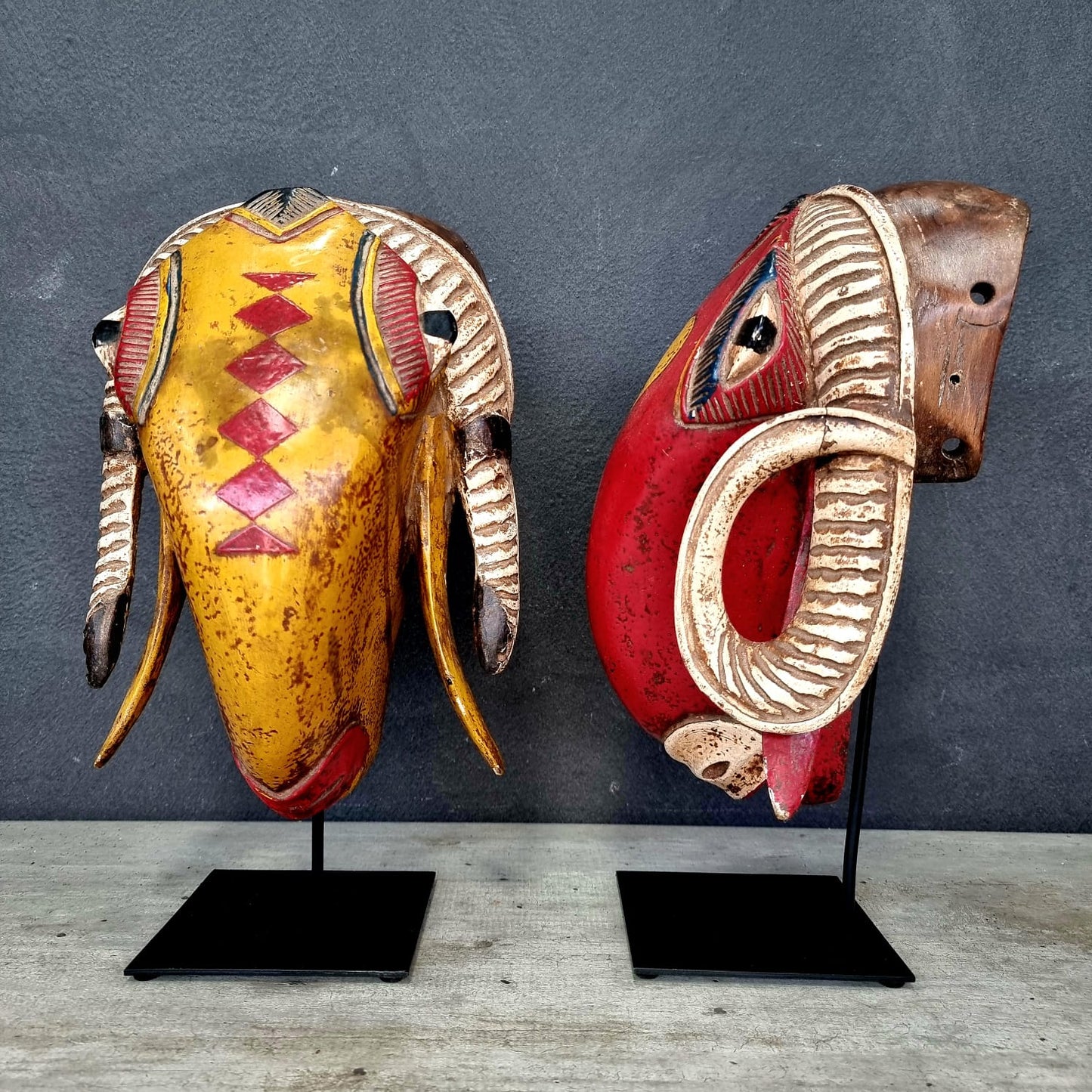 GURO BILLY GOAT MASK (IVORY COAST) MED