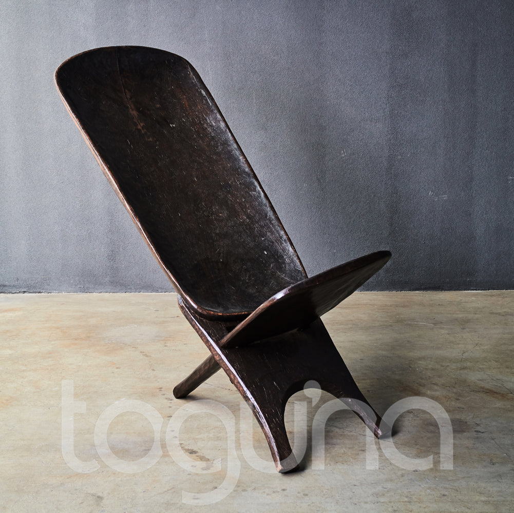 SENUFO STOOL/SIDE-TABLE (IVORY COAST) LRG 60L 47W 45H
