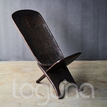 SENUFO STOOL/SIDE-TABLE (IVORY COAST) LRG 60L 47W 45H