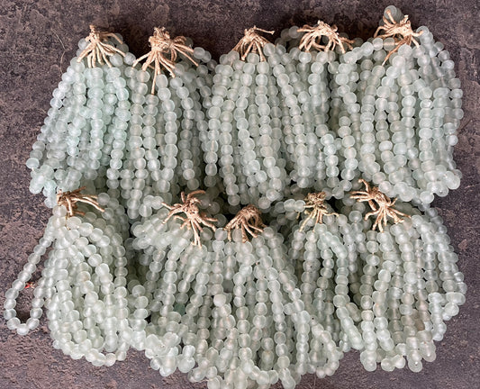 RECYCLED GLASS BEAD (GHANA) LRG OPAQUE