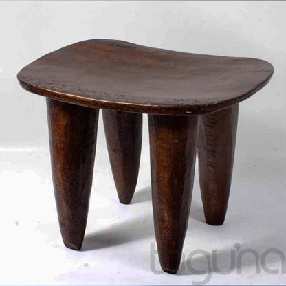 SENUFO STOOL/SIDE-TABLE (IVORY COAST) MED 60L 40W 35H
