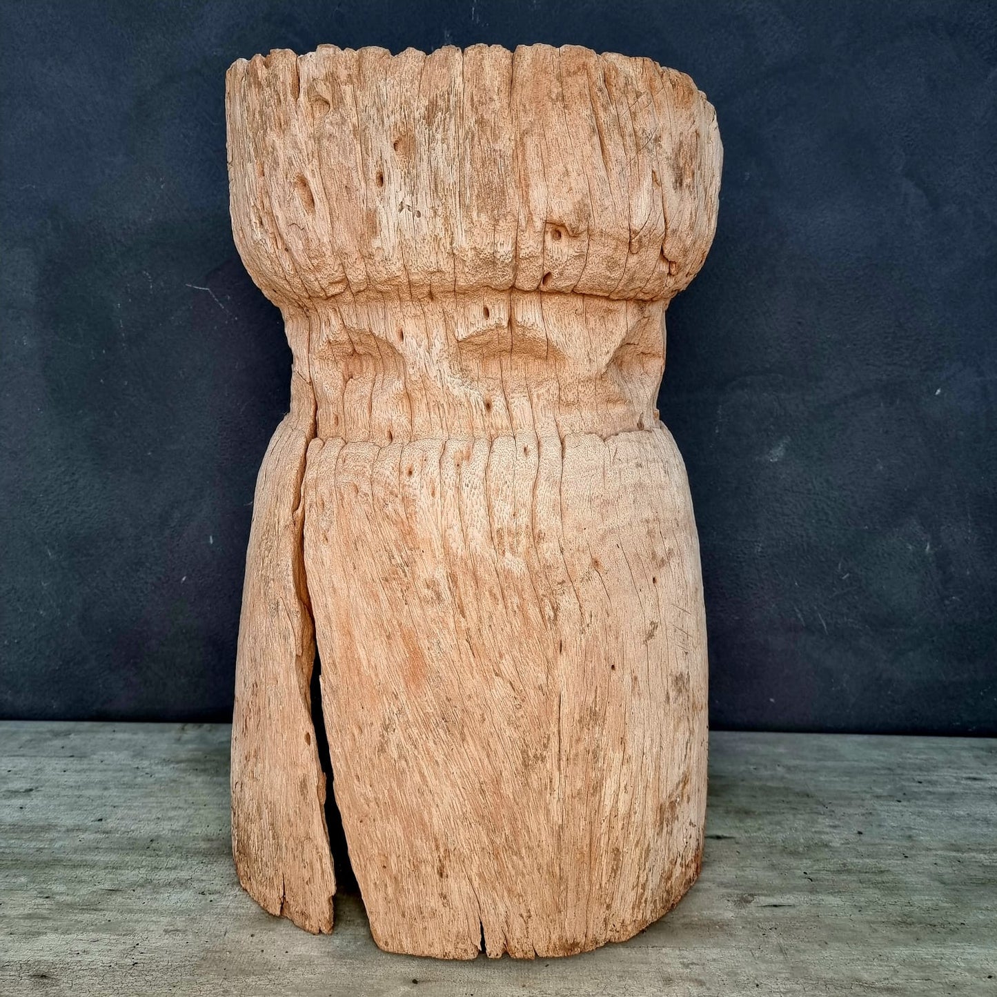 MAKONDE GRAIN MORTAR/SIDE-TABLE (TANZANIA) SP NAT