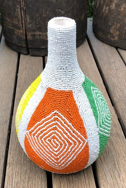 SAO VASE (SOUTH AFRICA) BEADED MED