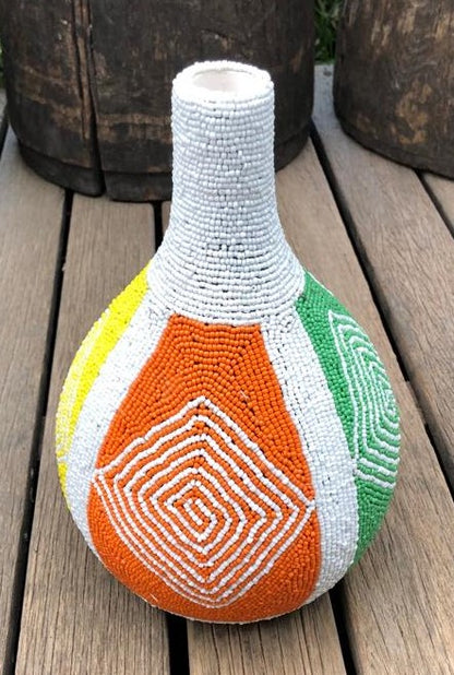 SAO VASE (SOUTH AFRICA) BEADED MED